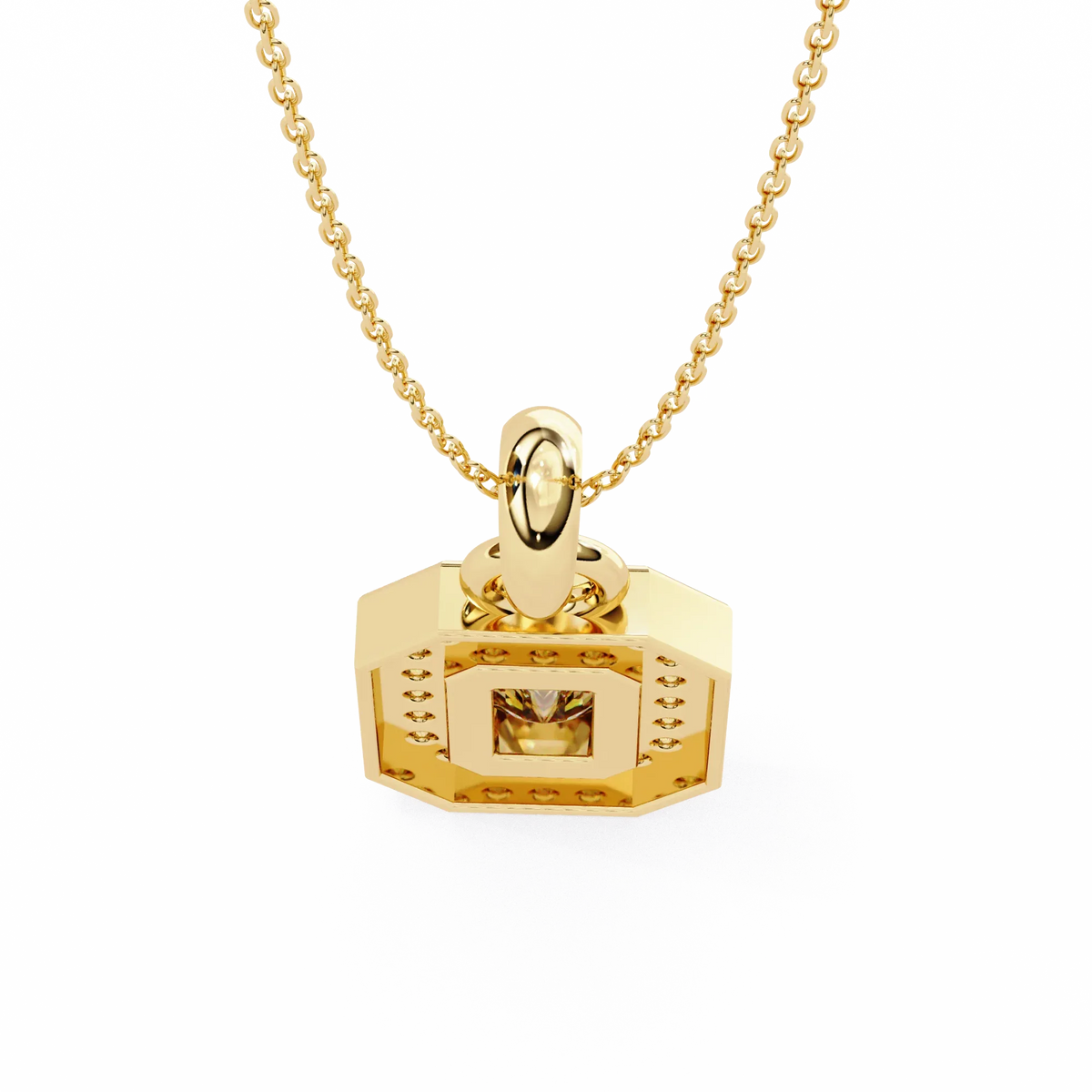 Imperia Double Halo Lab Grown Diamond Pendant - Ophiratbf