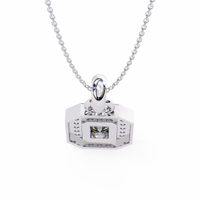 Imperia Double Halo Lab Grown Diamond Pendant - Ophiratbf