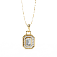Imperia Double Halo Lab Grown Diamond Pendant - Ophiratbf