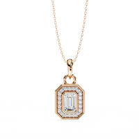 Imperia Double Halo Lab Grown Diamond Pendant - Ophiratbf