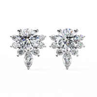 Gala Art Deco Marquise Cluster Lab Grown Diamond Studs - Ophiratbf
