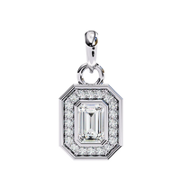 Imperia Double Halo Lab Grown Diamond Pendant - Ophiratbf