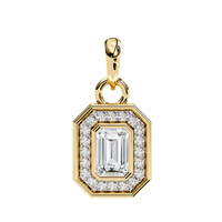 Imperia Double Halo Lab Grown Diamond Pendant - Ophiratbf