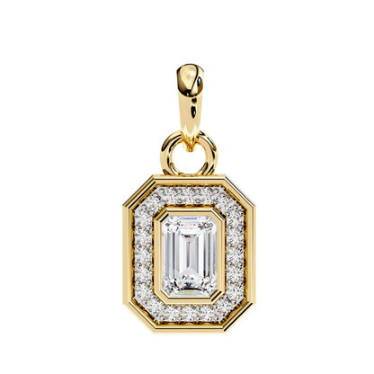 Imperia Double Halo Lab Grown Diamond Pendant