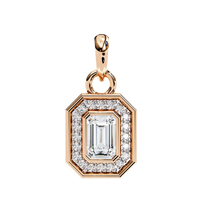 Imperia Double Halo Lab Grown Diamond Pendant - Ophiratbf