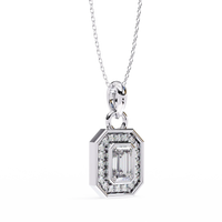 Imperia Double Halo Lab Grown Diamond Pendant - Ophiratbf