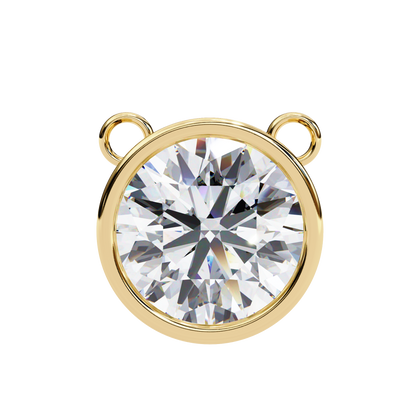 Aurora Bezel Solitaire Lab Grown Diamond Necklace