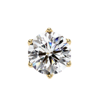 Crown Classic Round Lab Grown Diamond Earrings - Ophiratbf
