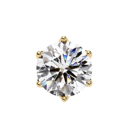 Crown Classic Round Lab Grown Diamond Earrings