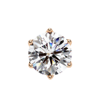 Crown Classic Round Lab Grown Diamond Earrings - Ophiratbf