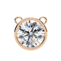 Aurora Bezel Solitaire Lab Grown Diamond Necklace - Ophiratbf