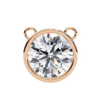 Aurora Bezel Solitaire Lab Grown Diamond Necklace