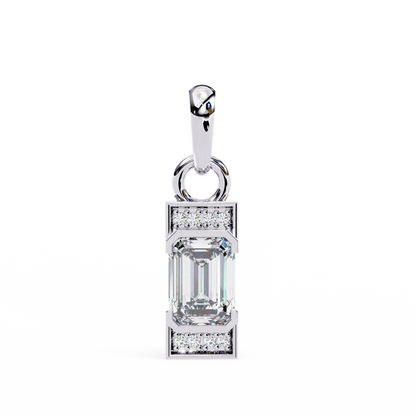 Empire Baguette Lab Grown Diamond Pendant