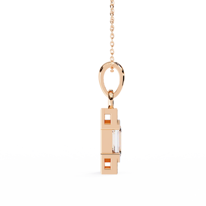 Empire Baguette Lab Grown Diamond Pendant