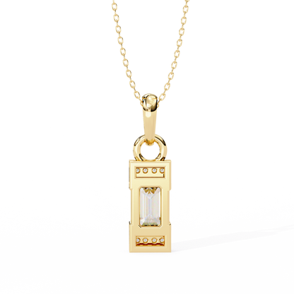 Empire Baguette Lab Grown Diamond Pendant