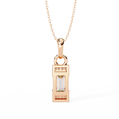 Empire Baguette Lab Grown Diamond Pendant