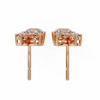 Viva Asymmetrical Marquise Cluster Lab Grown Diamond Studs - Ophiratbf