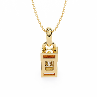 Empire Baguette Lab Grown Diamond Pendant - Ophiratbf