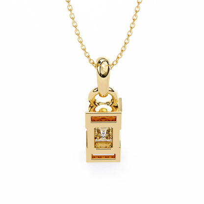 Empire Baguette Lab Grown Diamond Pendant