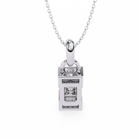 Empire Baguette Lab Grown Diamond Pendant - Ophiratbf