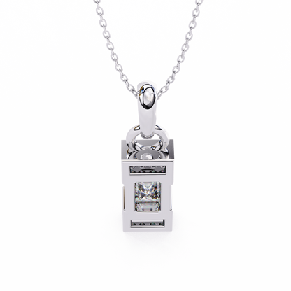 Empire Baguette Lab Grown Diamond Pendant