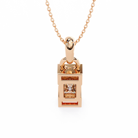 Empire Baguette Lab Grown Diamond Pendant - Ophiratbf