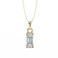 Empire Baguette Lab Grown Diamond Pendant - Ophiratbf