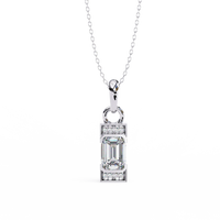 Empire Baguette Lab Grown Diamond Pendant - Ophiratbf