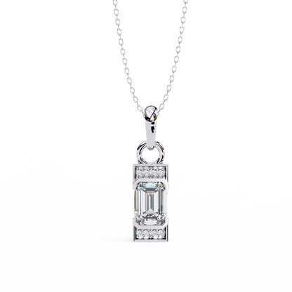Empire Baguette Lab Grown Diamond Pendant