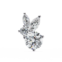 Viva Asymmetrical Marquise Cluster Lab Grown Diamond Studs - Ophiratbf