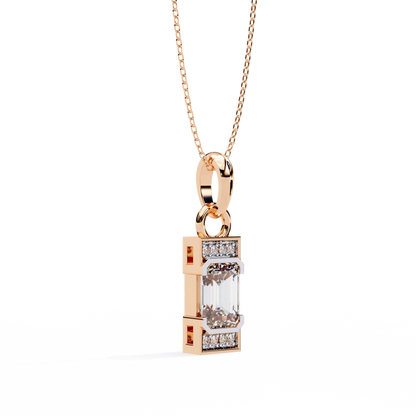 Empire Baguette Lab Grown Diamond Pendant