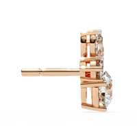 Viva Asymmetrical Marquise Cluster Lab Grown Diamond Studs - Ophiratbf