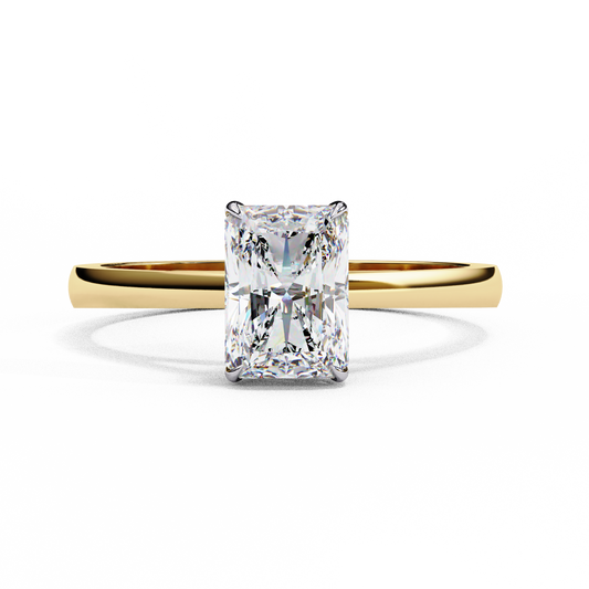 Solene Radiant Solitaire lab grown diamond ring