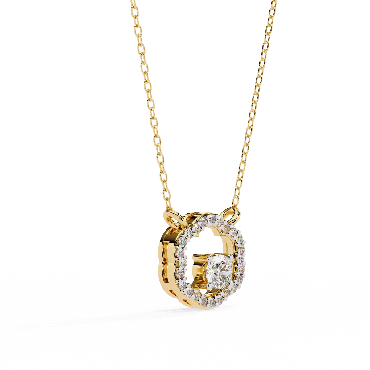 Blossom Cluster Lab Grown Diamond Pendant - Ophiratbf