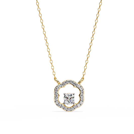 Blossom Cluster Lab Grown Diamond Pendant