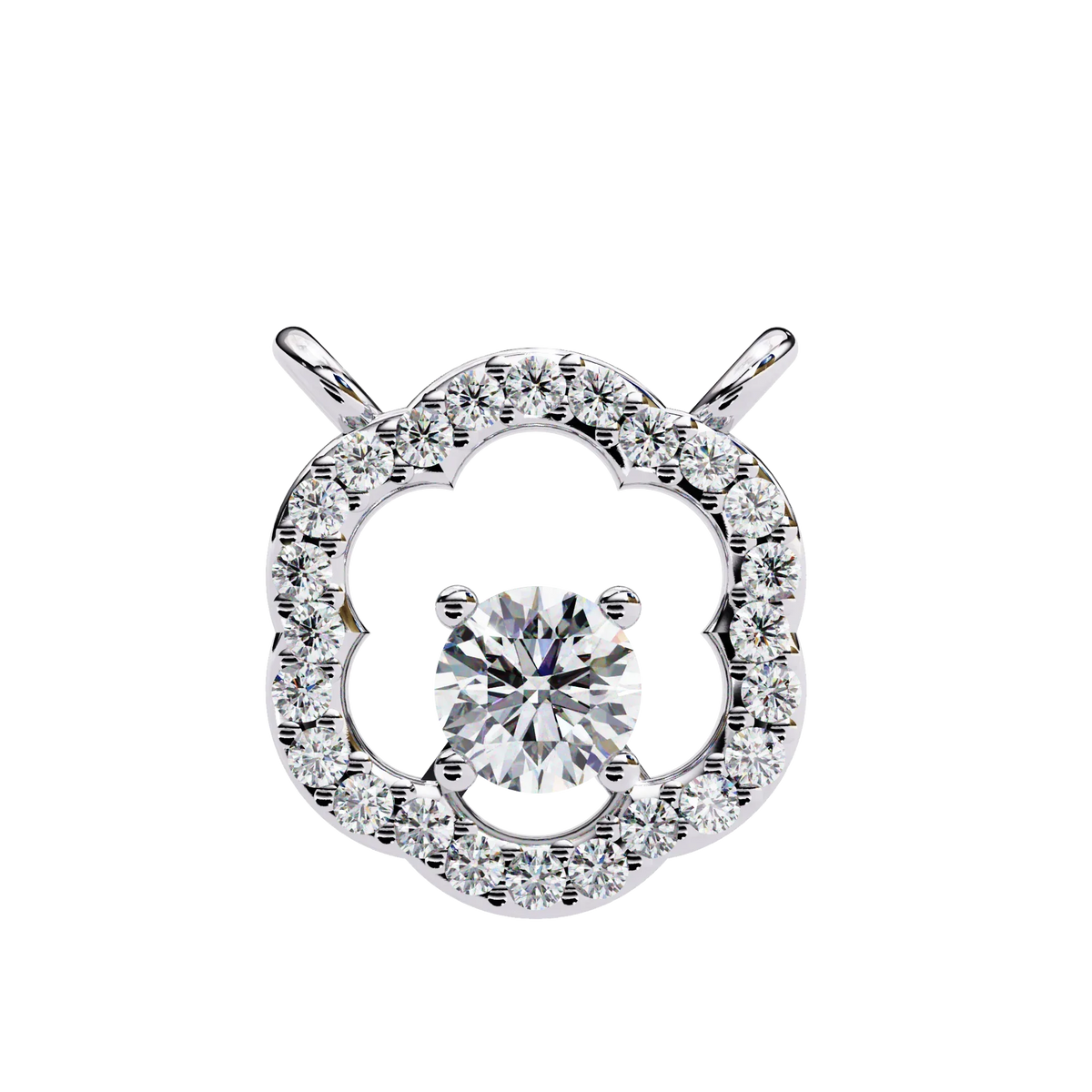 Blossom Cluster Lab Grown Diamond Pendant - Ophiratbf