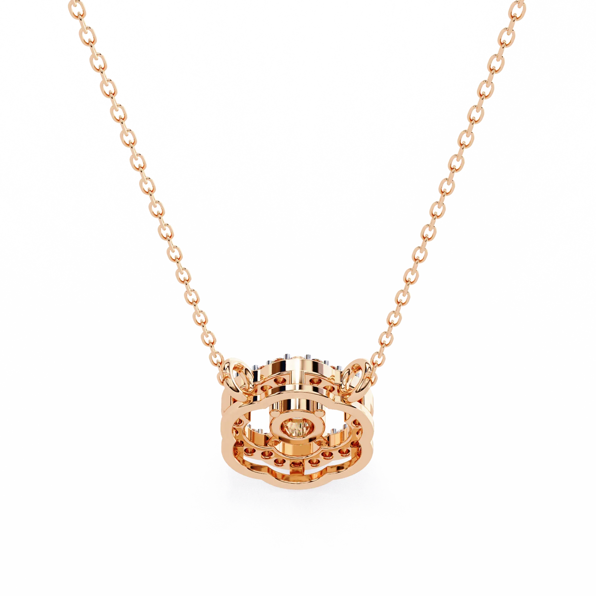 Blossom Cluster Lab Grown Diamond Pendant - Ophiratbf