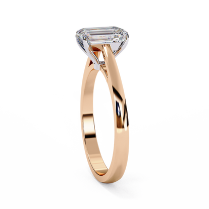 Solene Radiant Solitaire lab grown diamond ring