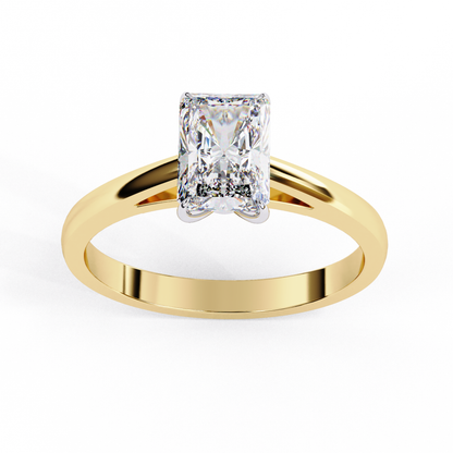 Solene Radiant Solitaire lab grown diamond ring