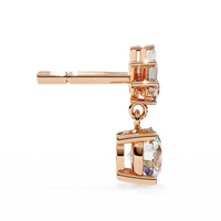 Radiance Baguette Cluster Drop Lab Grown Diamond Studs - Ophiratbf