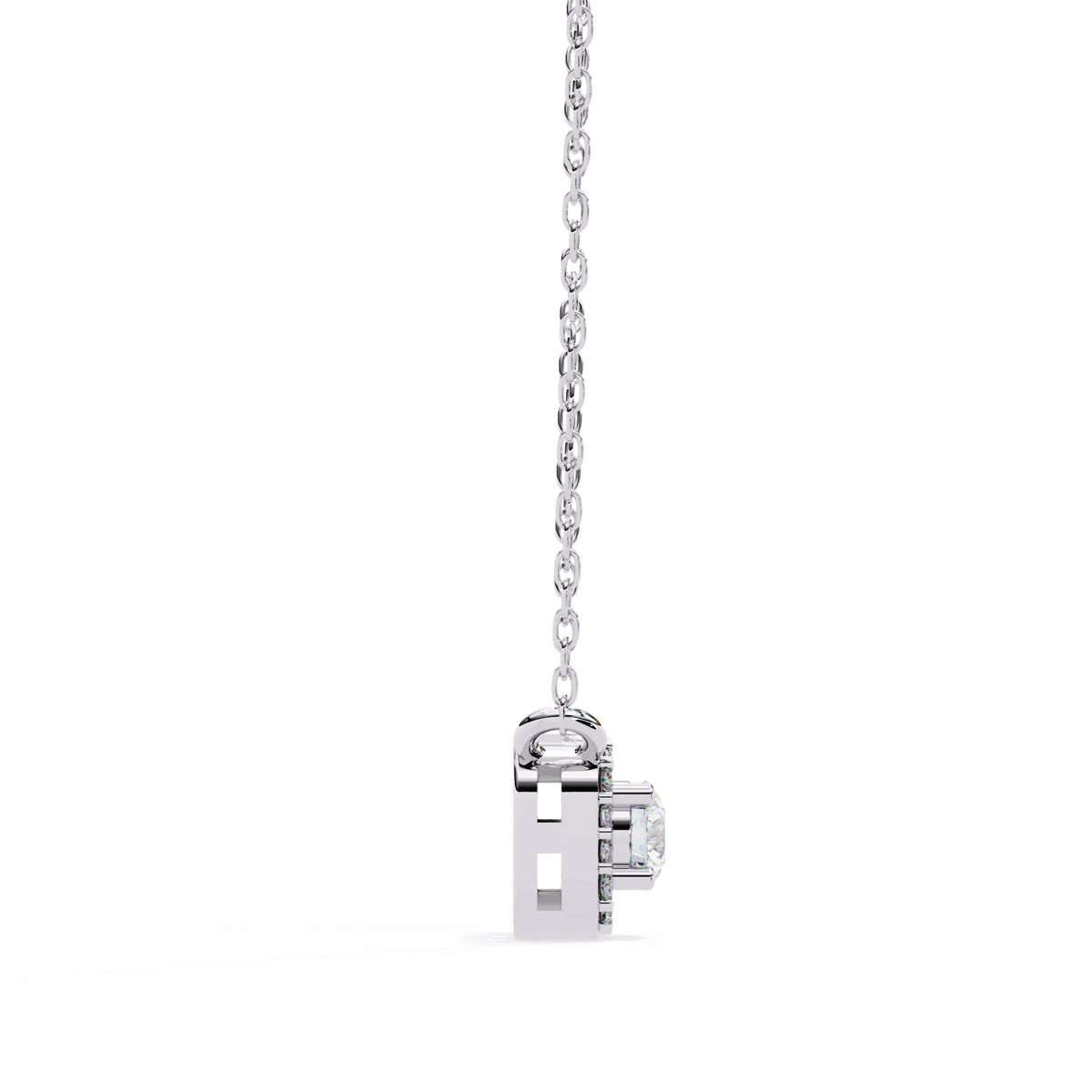 Empress Round Lab Grown Diamond Pendant - Ophiratbf