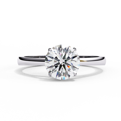 Celestia Round Solitaire Ring