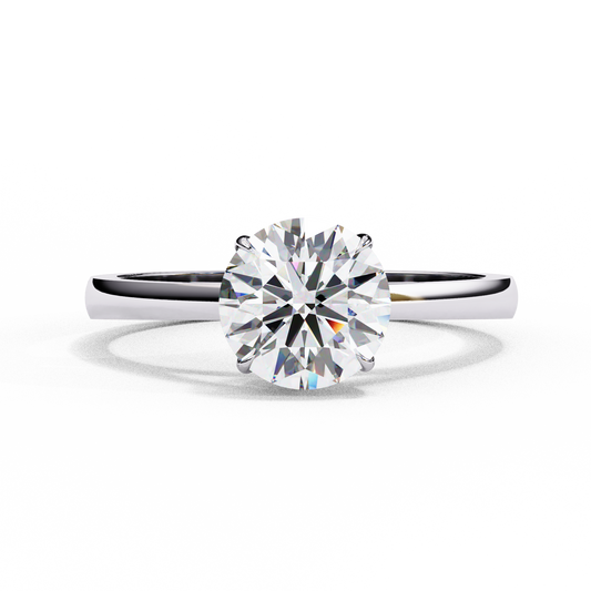 Celestia Round Solitaire Ring
