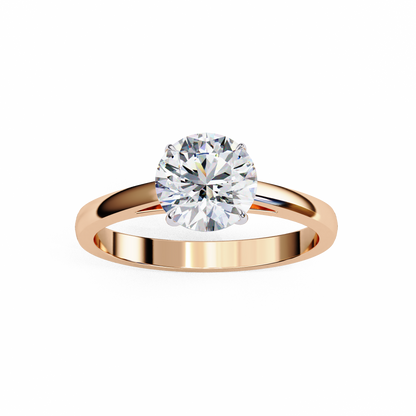 Celestia Round Solitaire Ring