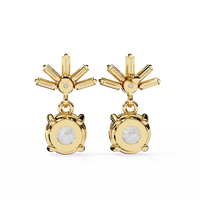 Radiance Baguette Cluster Drop Lab Grown Diamond Studs - Ophiratbf