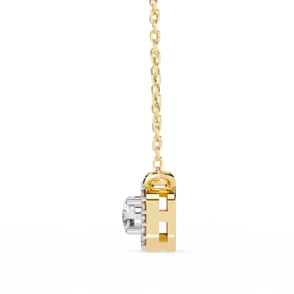 Empress Round Lab Grown Diamond Pendant