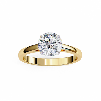Celestia Round Solitaire Ring