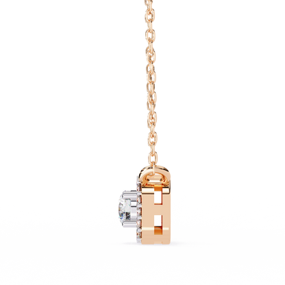 Empress Round Lab Grown Diamond Pendant