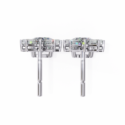 Radiance Baguette Cluster Drop Lab Grown Diamond Studs