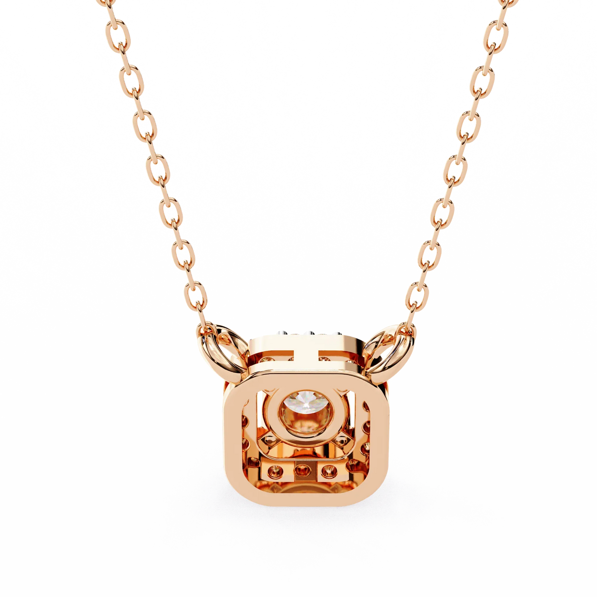 Empress Round Lab Grown Diamond Pendant - Ophiratbf